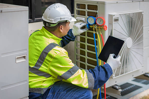 Professional Hvac Installation technician working in Hawkins, TX